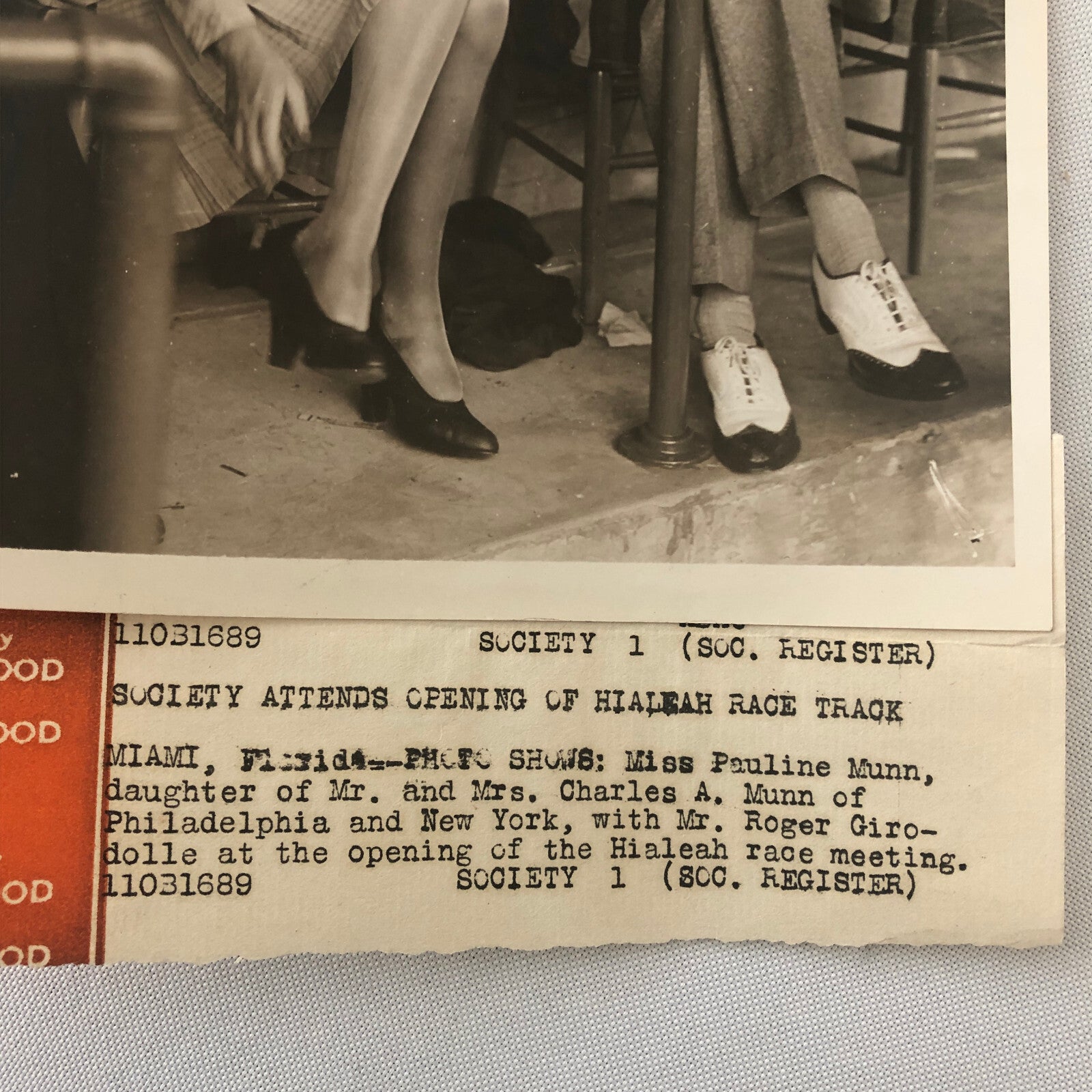 Press Photo Photograph Hialeah Park Miami Horse Racing Track Opening Society