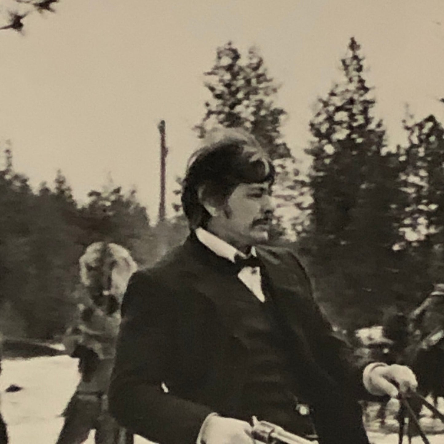 Charles Bronson on Horse Horseback Train Photo Photograph Print Movie Press ?