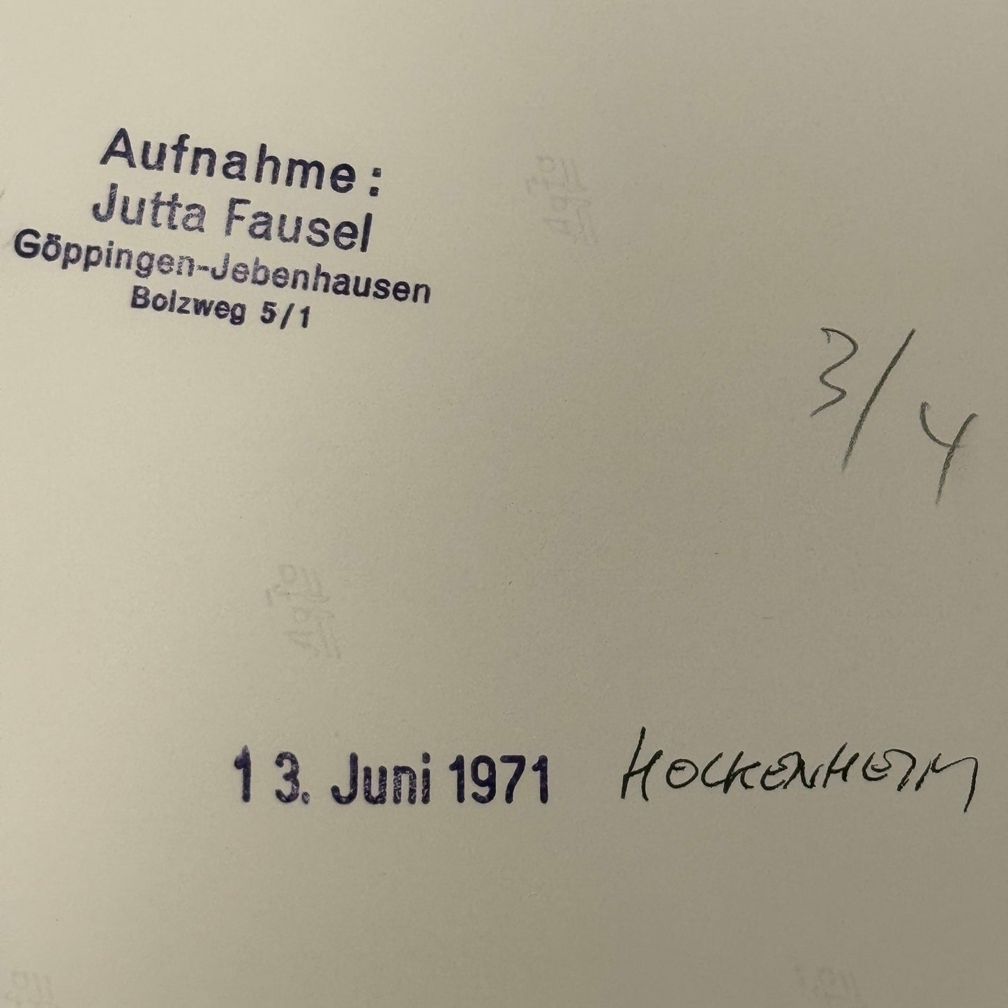 Vintage Racing Photo 1971 Hockenheim Jacky Ickx with Actress Uschi Glas