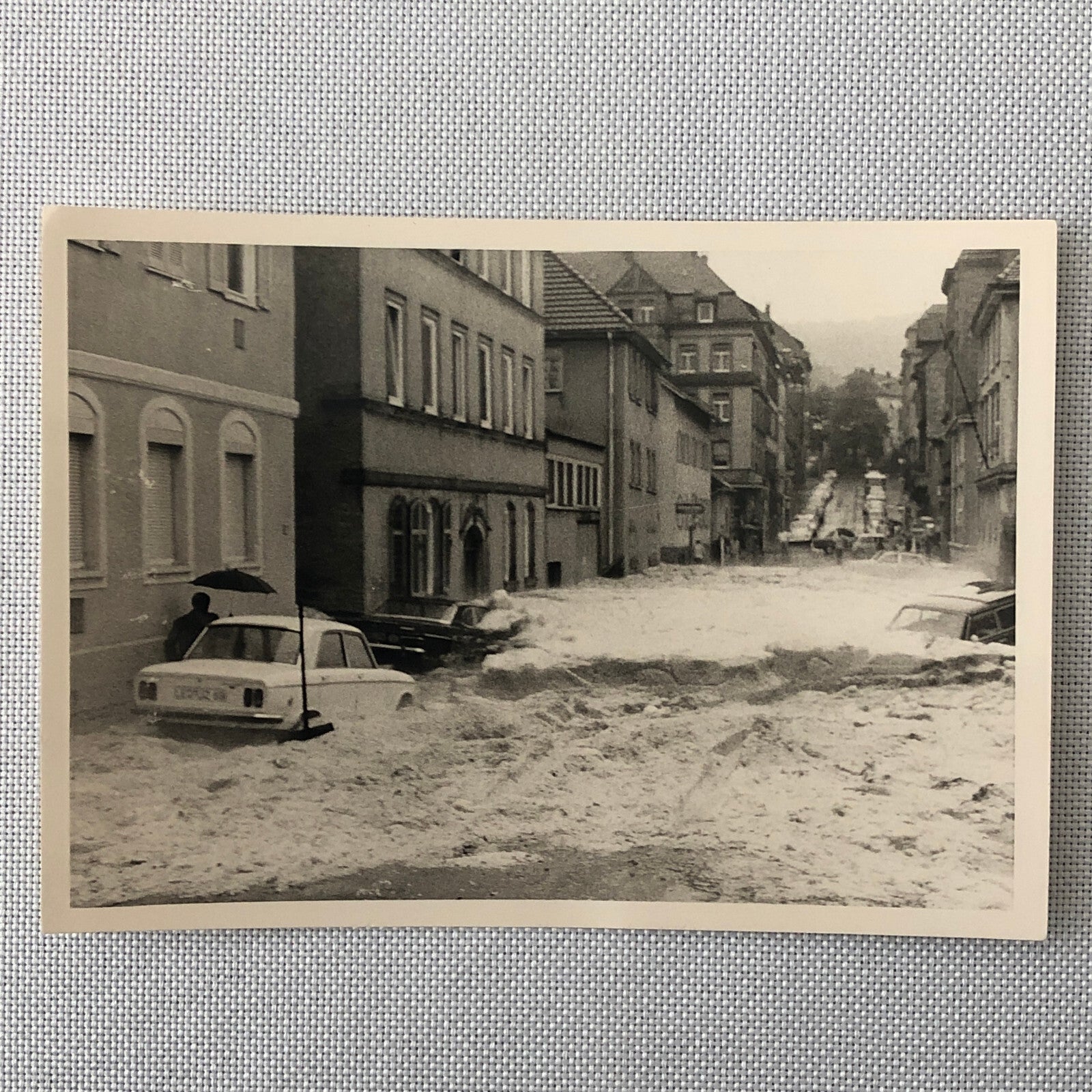 Vintage Disaster Photo Snow Storm Flood Germany Cars People Lot of 7