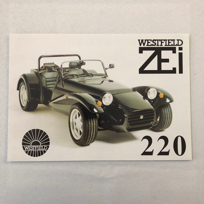 Westfield ZEi 220 Kit Car Roadster Sales Brochure Catalog