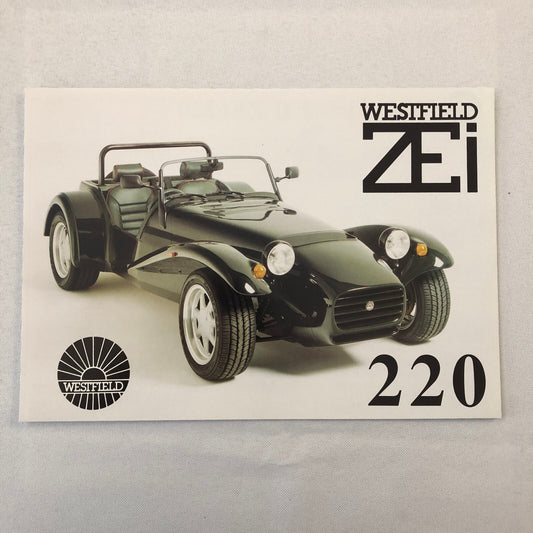 Westfield ZEi 220 Kit Car Roadster Sales Brochure Catalog