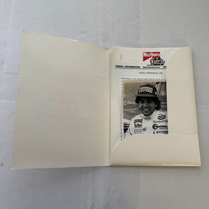 1988 Marlboro Rally Racing World Championship Press Kit Mazda Lancia Toyota