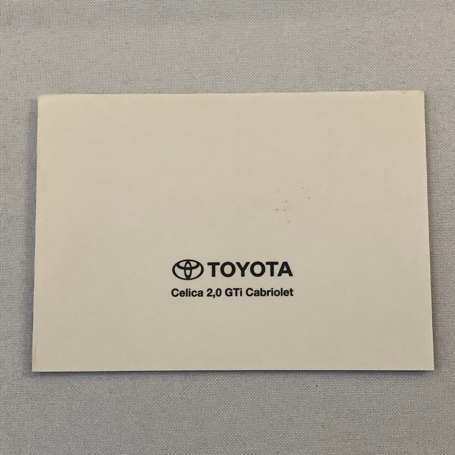 Toyota Celica 2.0 GTi Cabriolet Convertible Factory Press Photo Photograph Print