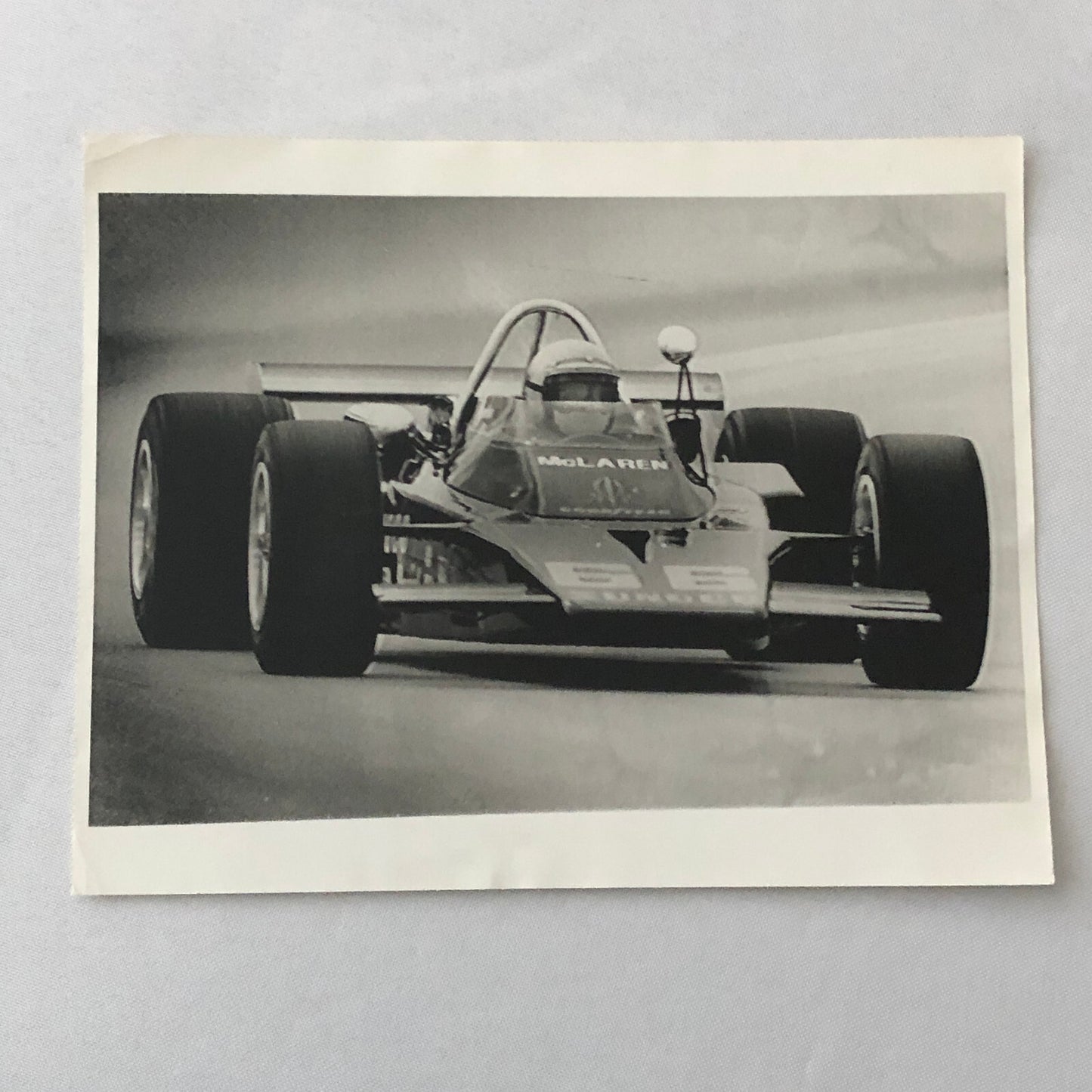 Vintage Indianapolis Indy Racing Car Photo 1971 McLaren Car Mark Donohue