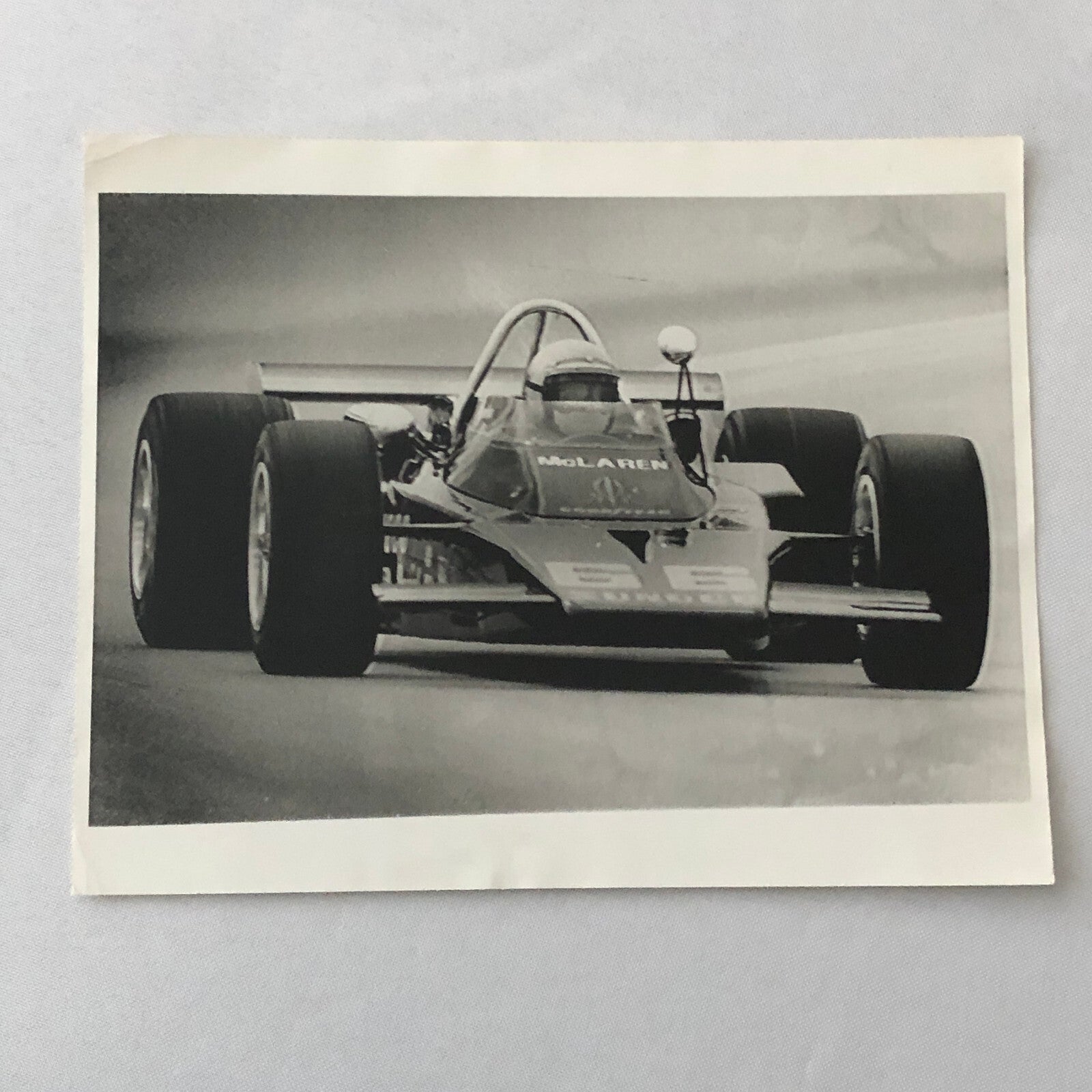 Vintage Indianapolis Indy Racing Car Photo 1971 McLaren Car Mark Donohue