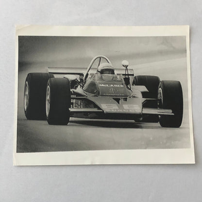 Vintage Indianapolis Indy Racing Car Photo 1971 McLaren Car Mark Donohue