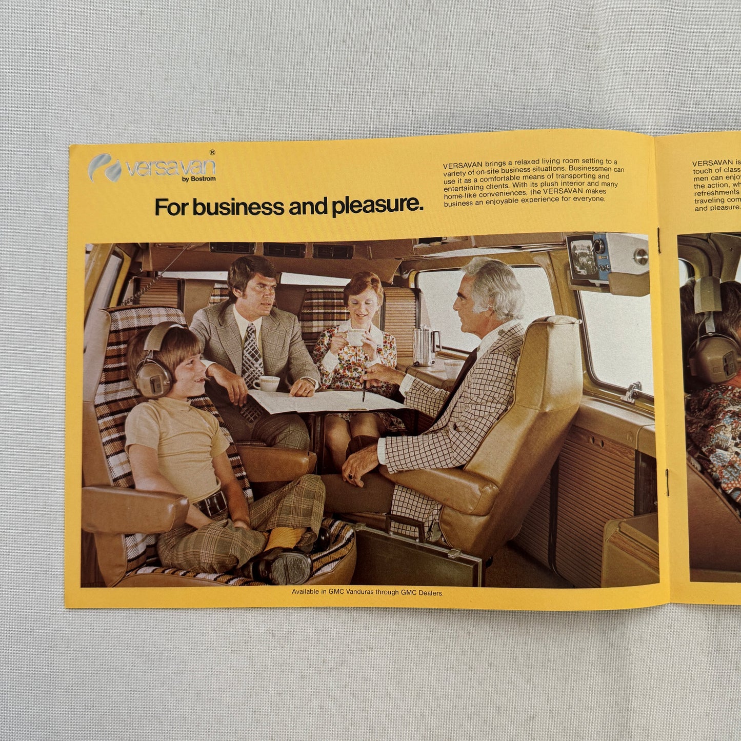 UOP Bostrom Versavan Vintage Conversion Van Sales Brochure Catalog GMC Vandura