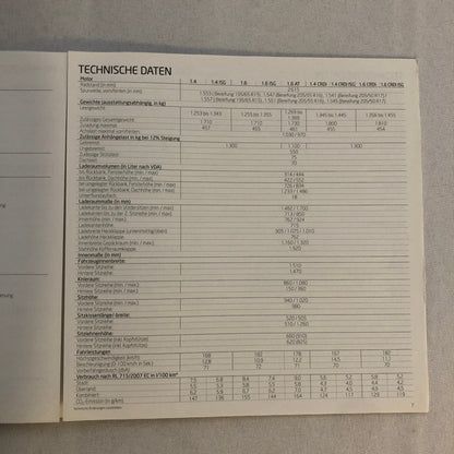 2011 Kia Venga Car Sales Brochure Catalog with Price List GERMAN Market