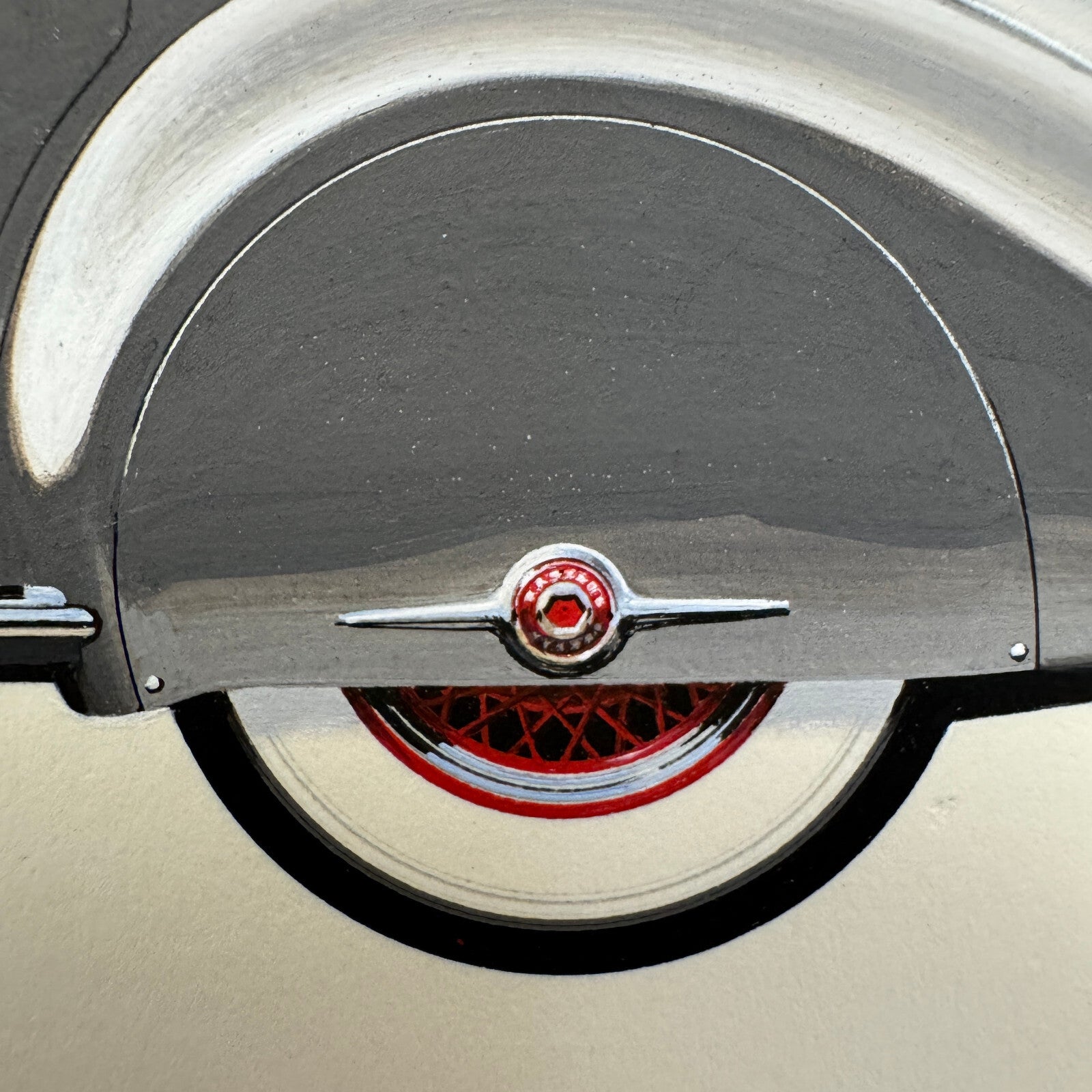 1934 Packard 12 LeBaron Sport Phaeton Car Illustration Art Drawing Hand Drawn