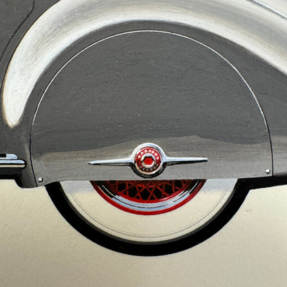 1934 Packard 12 LeBaron Sport Phaeton Car Illustration Art Drawing Hand Drawn