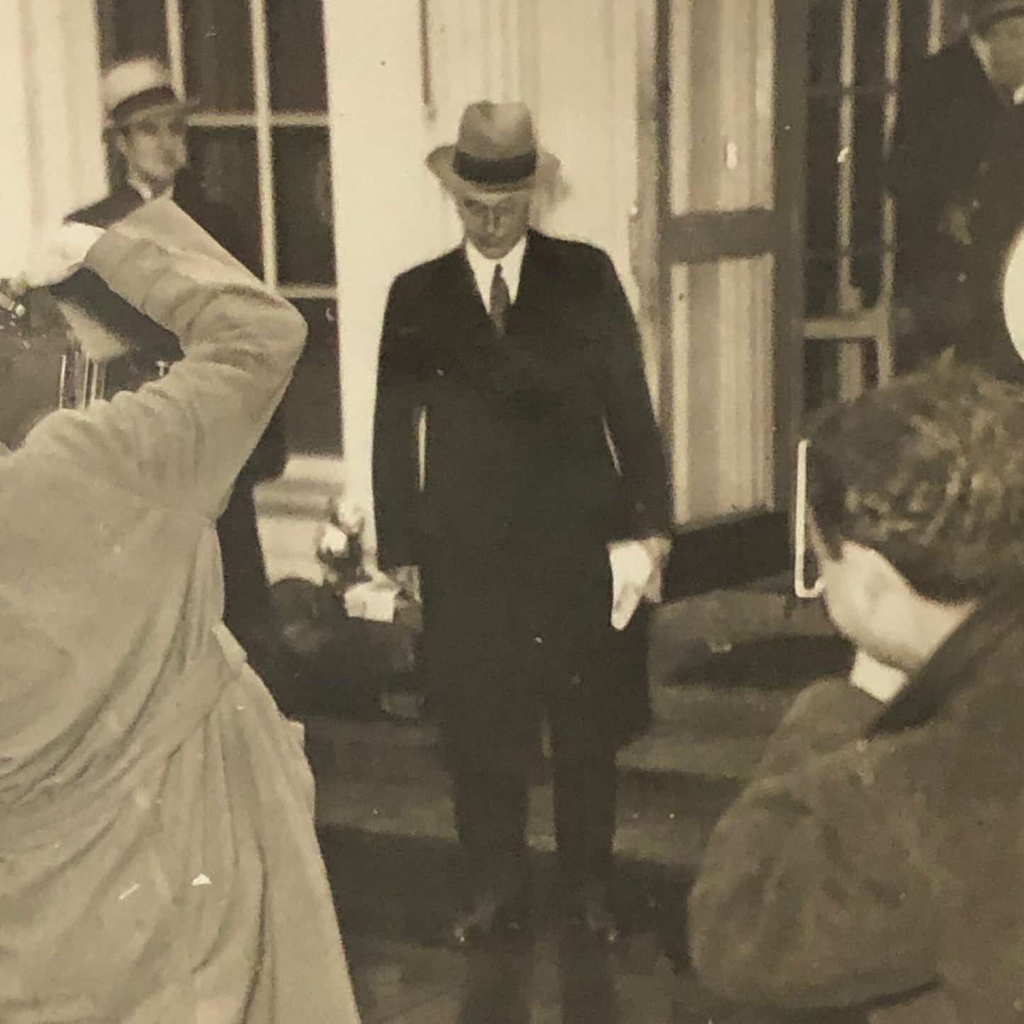 Press Photo Photograph President Franklin Roosevelt Cabinet News Photographers