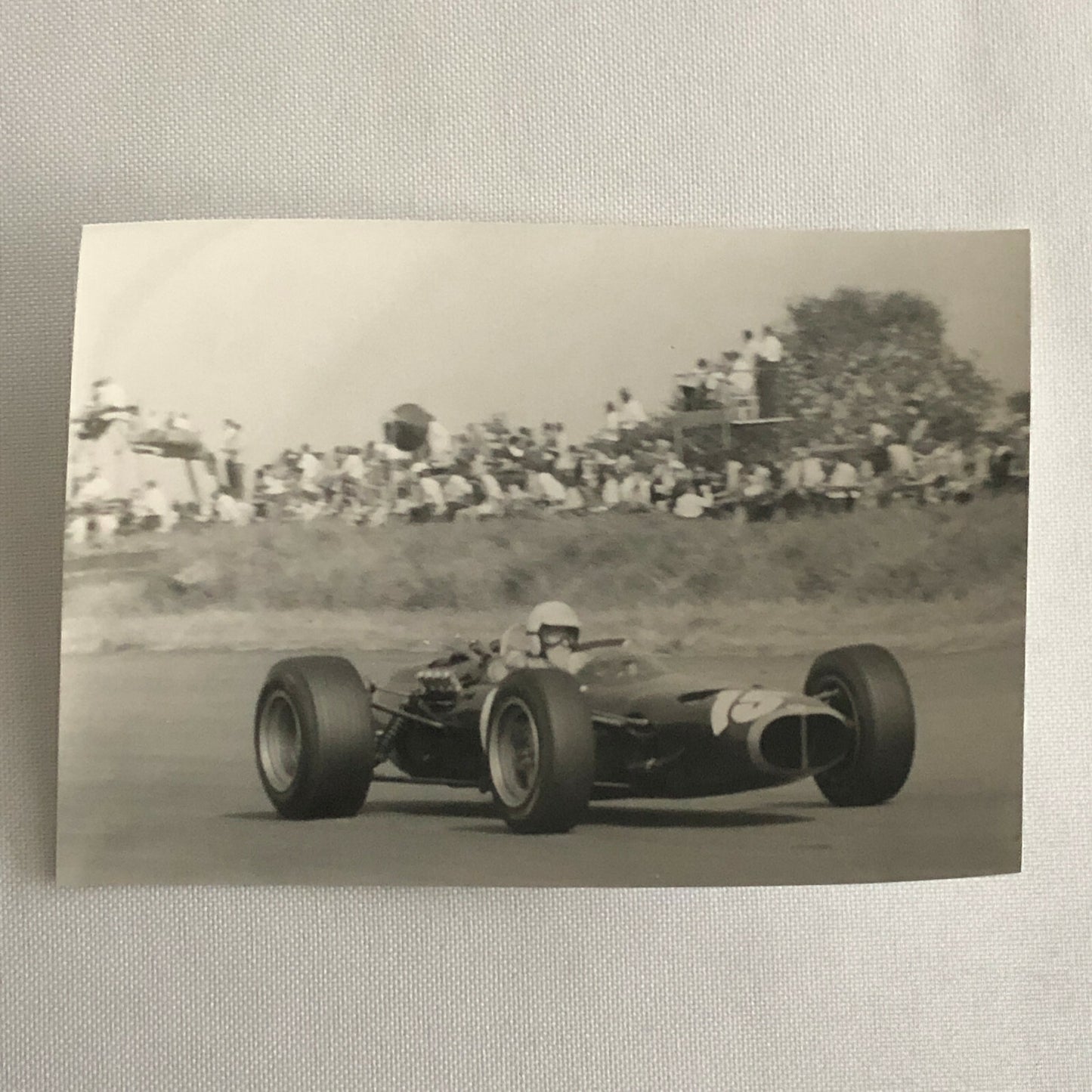 Vintage Grand Prix Racing Car Driver Photo Photograph Print