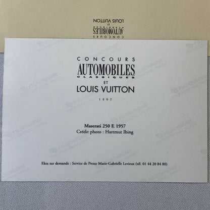 Louis Vuitton Automobile Concours Press Release Photo Fangio Maserati 250F Car