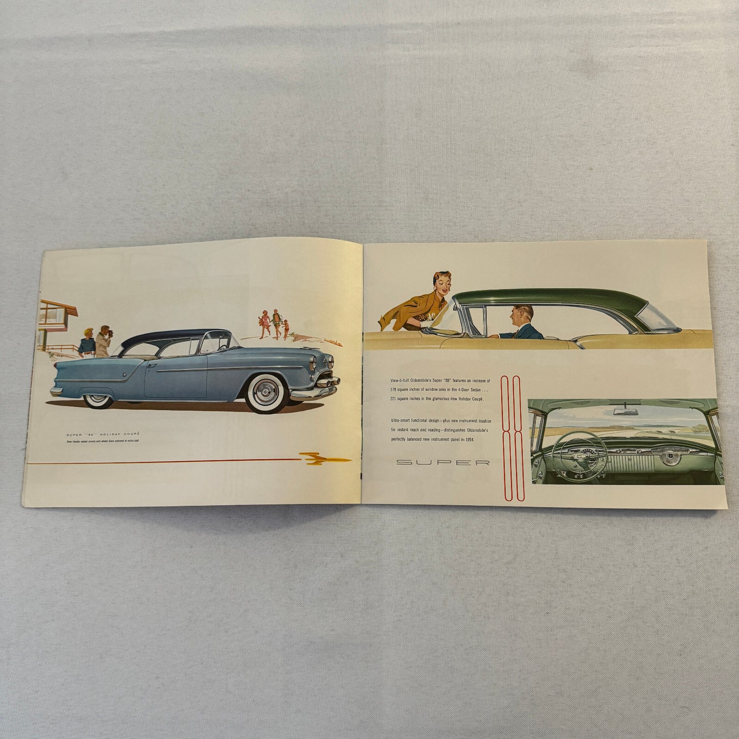 1954 Oldsmobile Sales Brochure Catalog Super 88 Ninety Eight Starfire 88