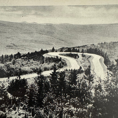 Vintage Nurburgring Racing Postcard Post Card 1936 Postmark Race Track Car