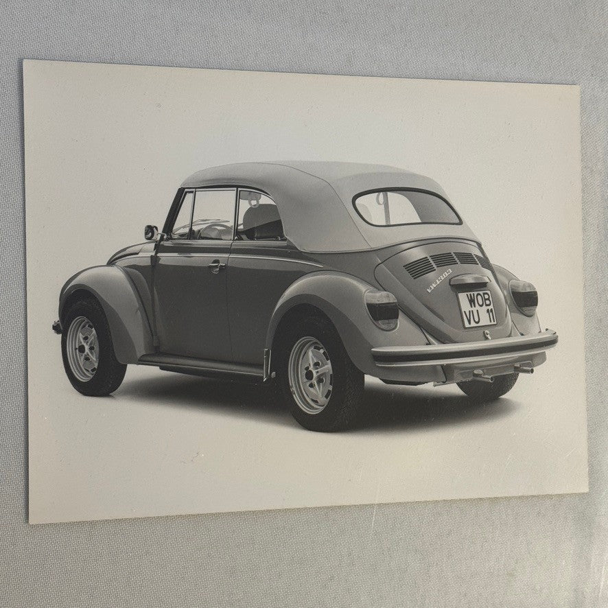 Vintage Volkswagen Beetle Convertible VW Bug Car Photo Photograph Cabriolet