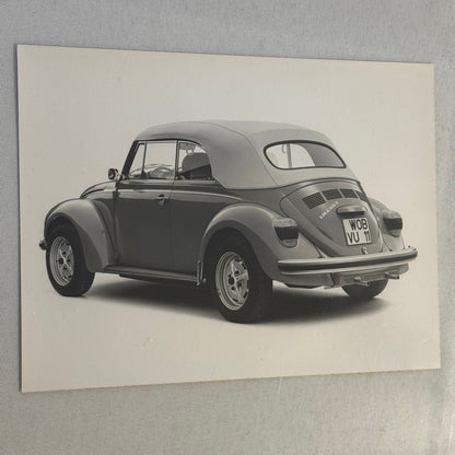Vintage Volkswagen Beetle Convertible VW Bug Car Photo Photograph Cabriolet