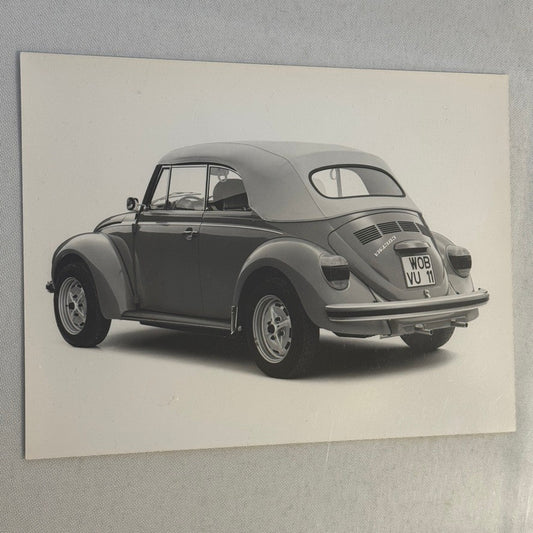Vintage Volkswagen Beetle Convertible VW Bug Car Photo Photograph Cabriolet