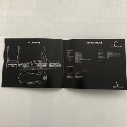 Alfa Romeo Pandion Bertone Concept Car Prototype Sales Brochure Catalog