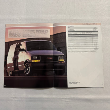 1996 GMC Commercial Truck Brochure Catalog Sierra Pickup Safari Van Vandura