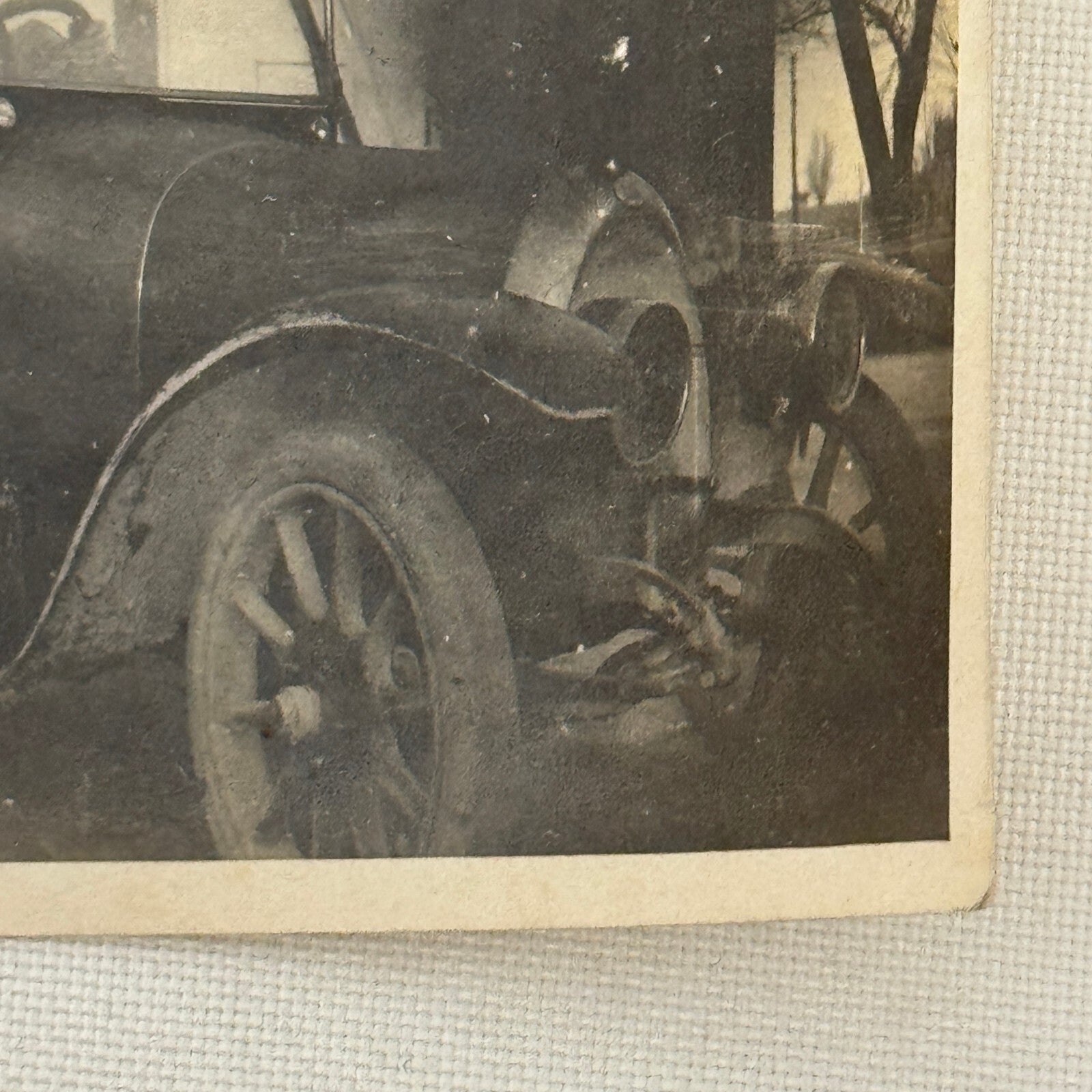 Vintage Photo Photograph Print People in Early Automobile Car