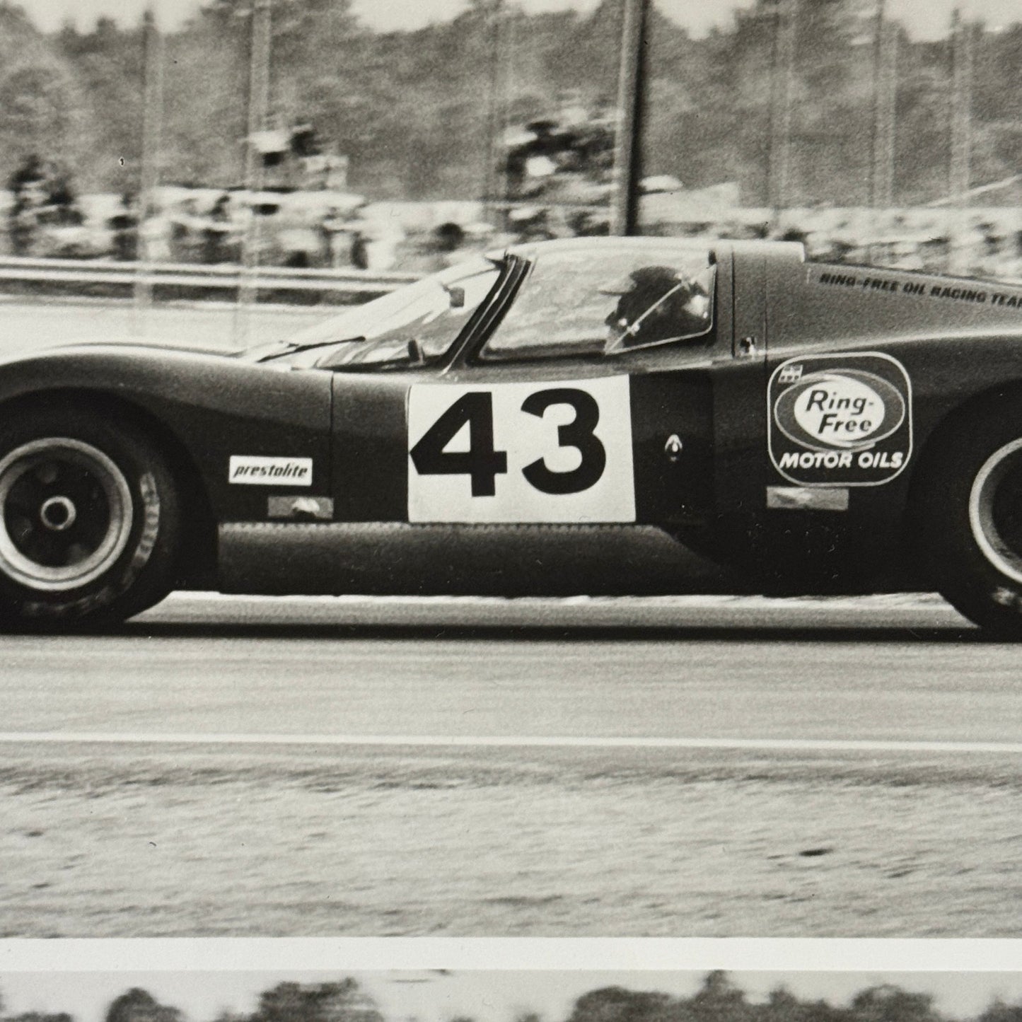 Vintage Racing Photo Photograph Chevron Cars MacMillan Motor Oil