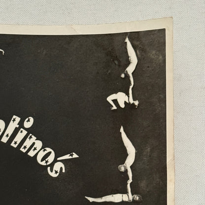 Vintage Circus Acrobat Act Balancing Photo Photograph Les Florentinos