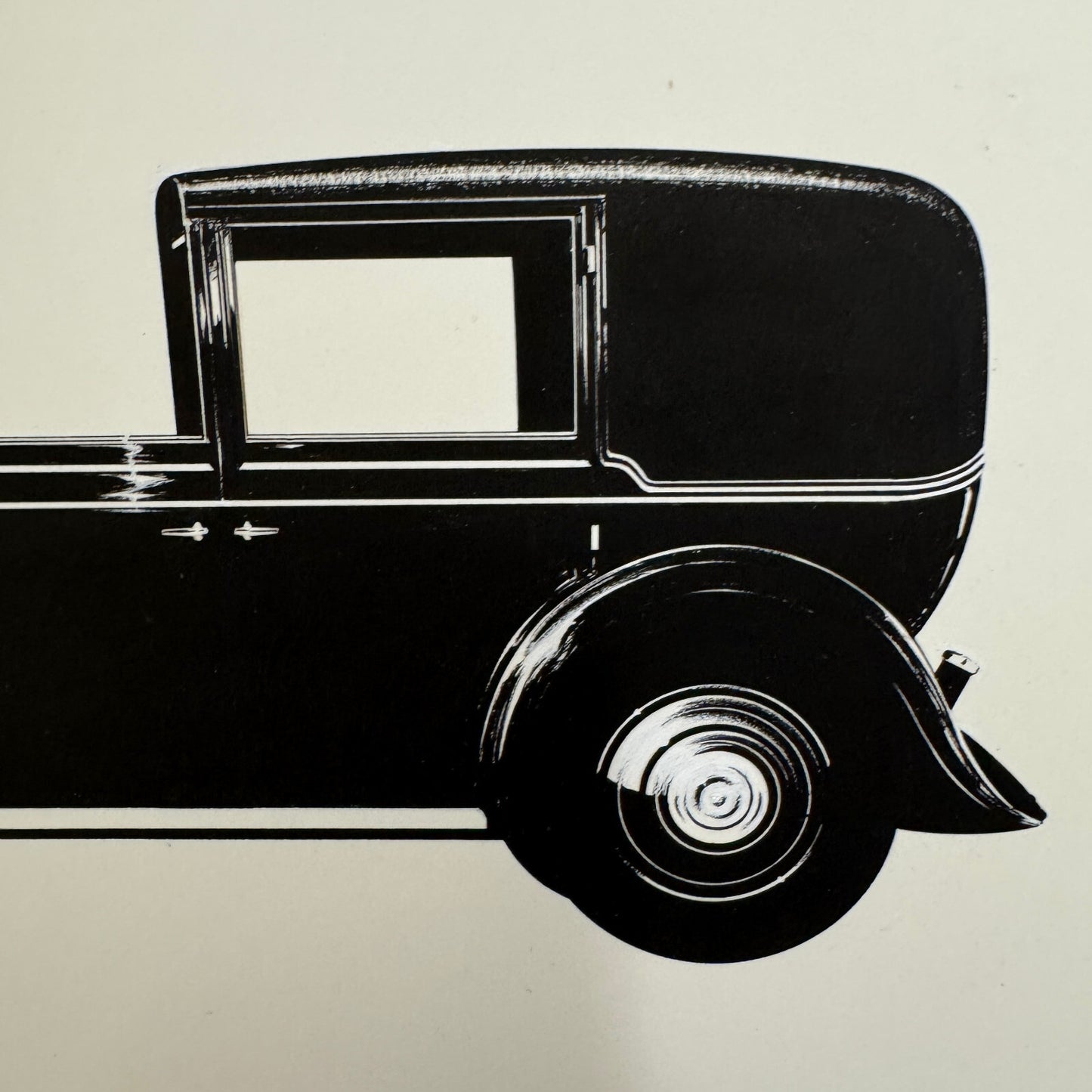 Vintage Rolls Royce Phantom Car Illustration Art Drawing Hand Drawn Robert Preis