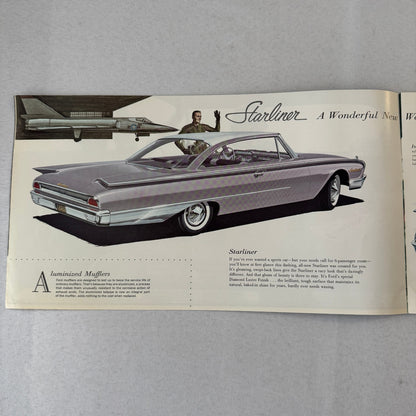 1960 Ford Car Sales Brochure Canadian Galaxie Fairlane Starliner Sunliner