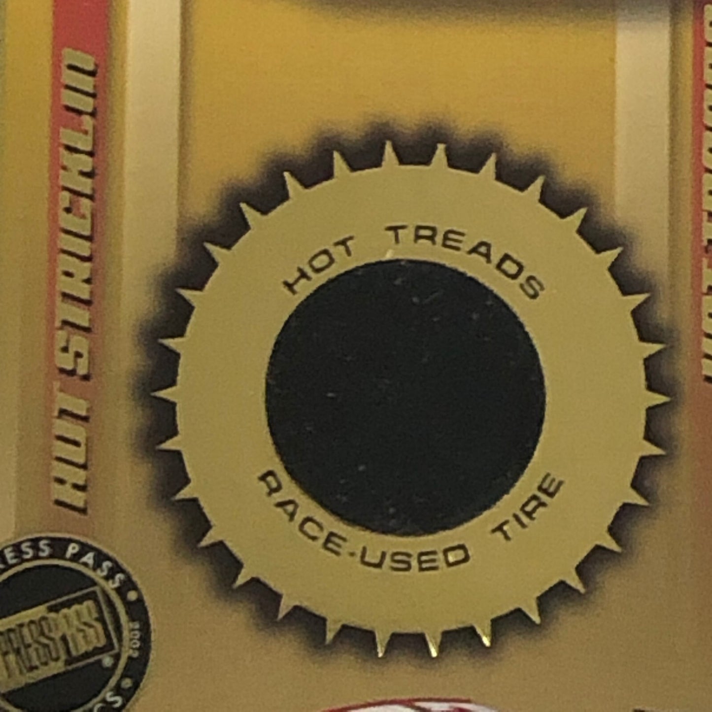 2002 Press Pass Hot Treads Tire Relic Card Hut Stricklin NASCAR