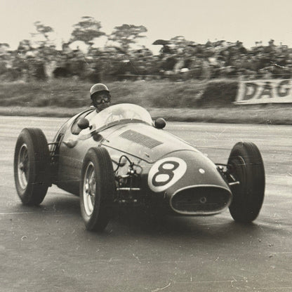 Vintage Racing Photo Photograph 1954 British Grand Prix Maserati 250F Wharton