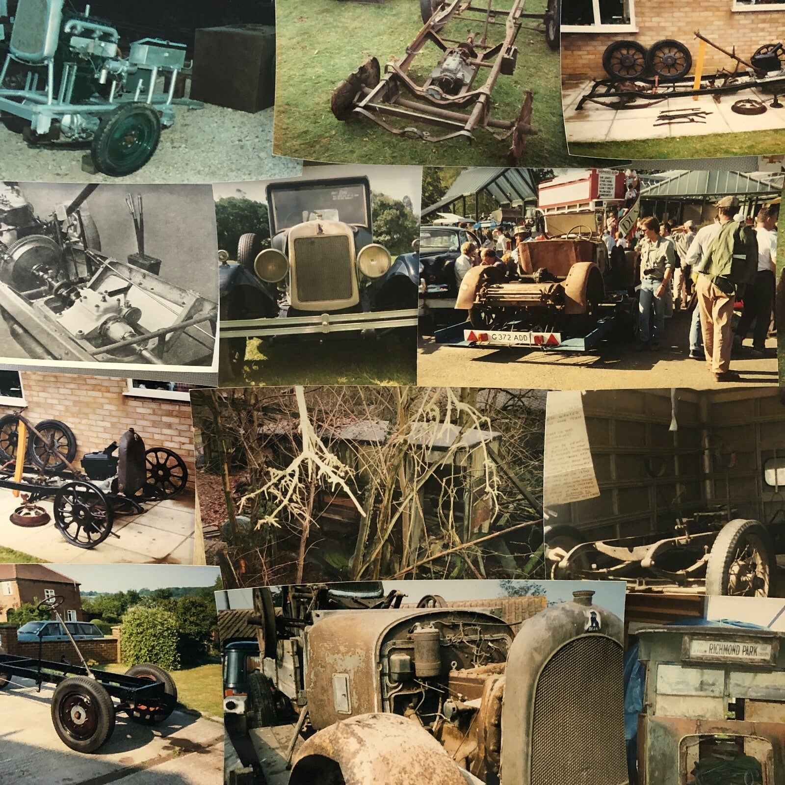 Antique BEAN Car Barn Find Junk Yard Parts Photo Photograph Print Lot of 13