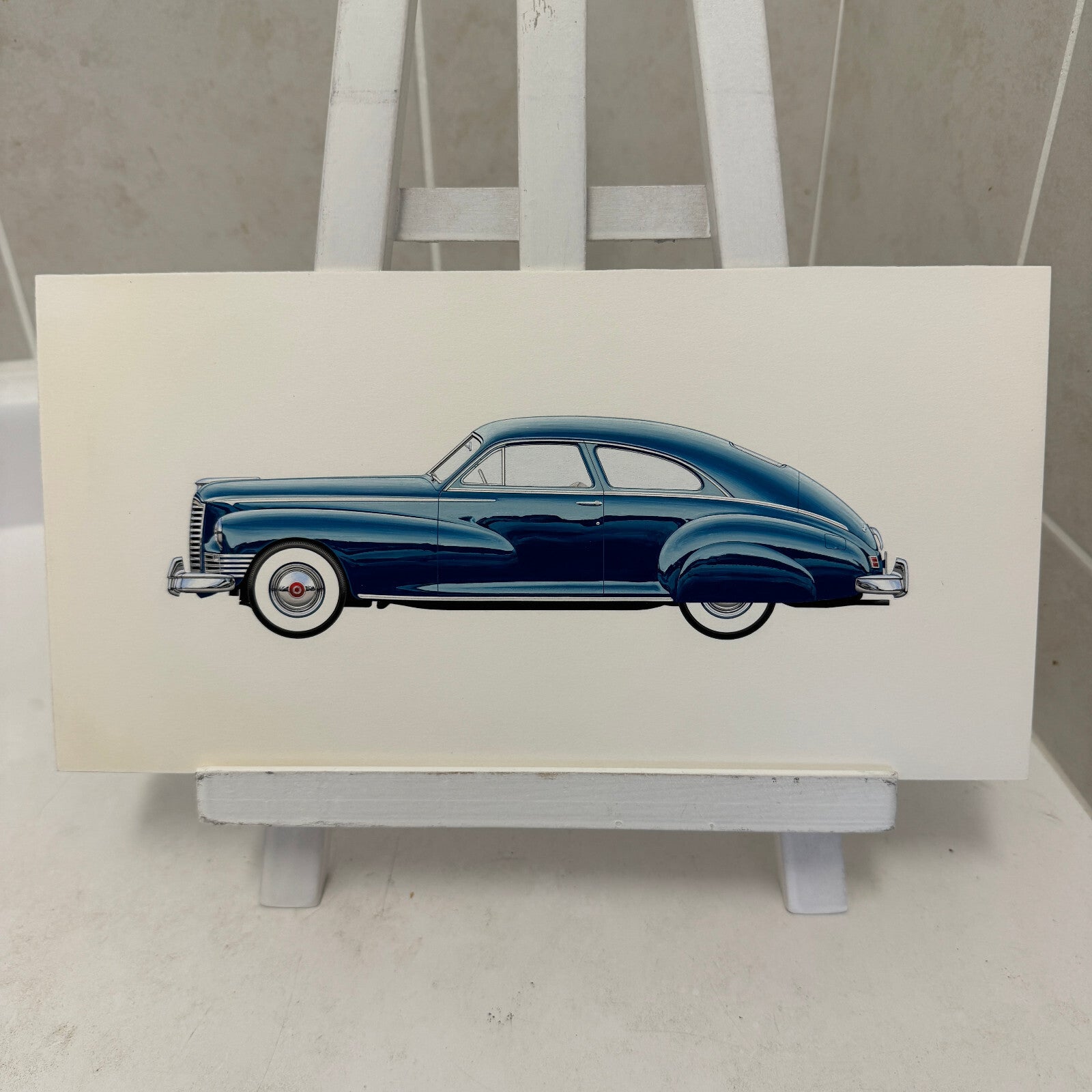 1947 Packard Custom Super Clipper Club Car Illustration Art Drawing Hand Drawn