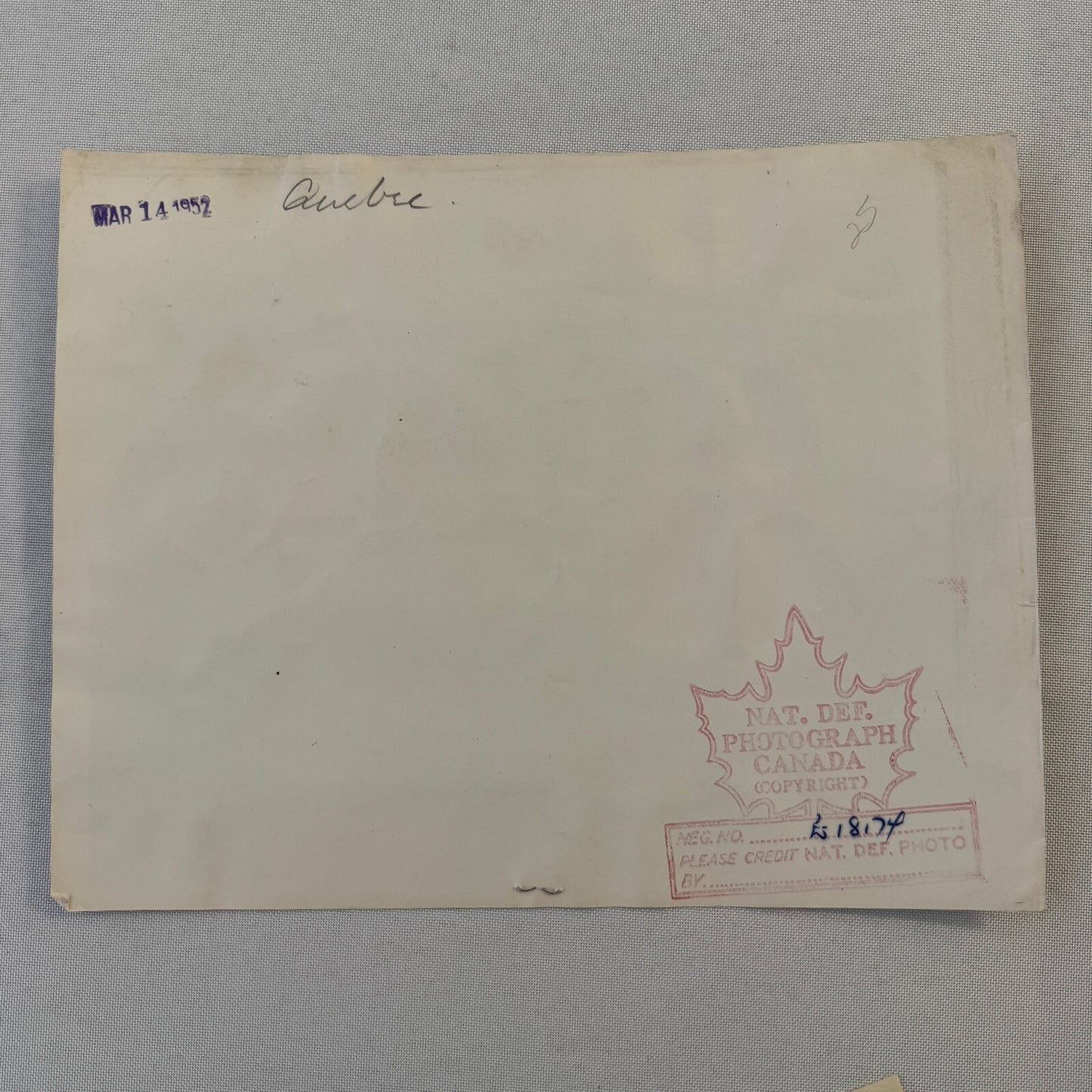 Royal Canadian Military Ship HMCS Quebec Press Photo Photograph 1952 Boat
