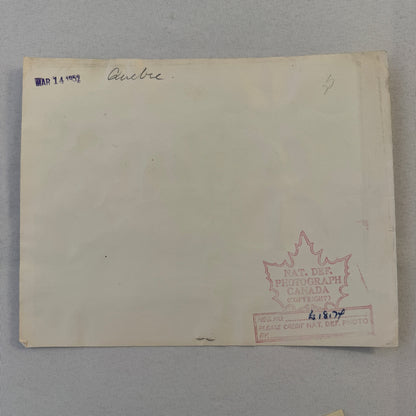 Royal Canadian Military Ship HMCS Quebec Press Photo Photograph 1952 Boat