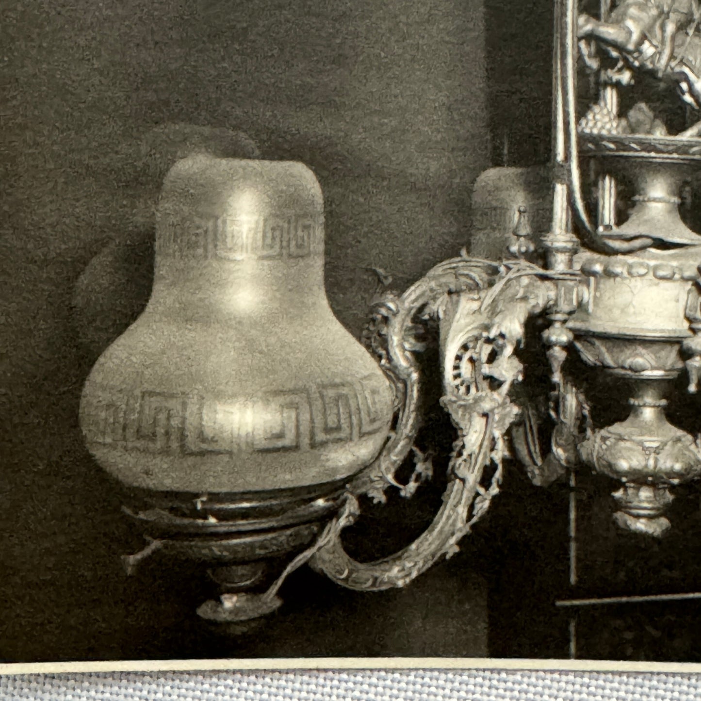 Vintage Photo Photograph Ship Boat Light Fixture Chandelier
