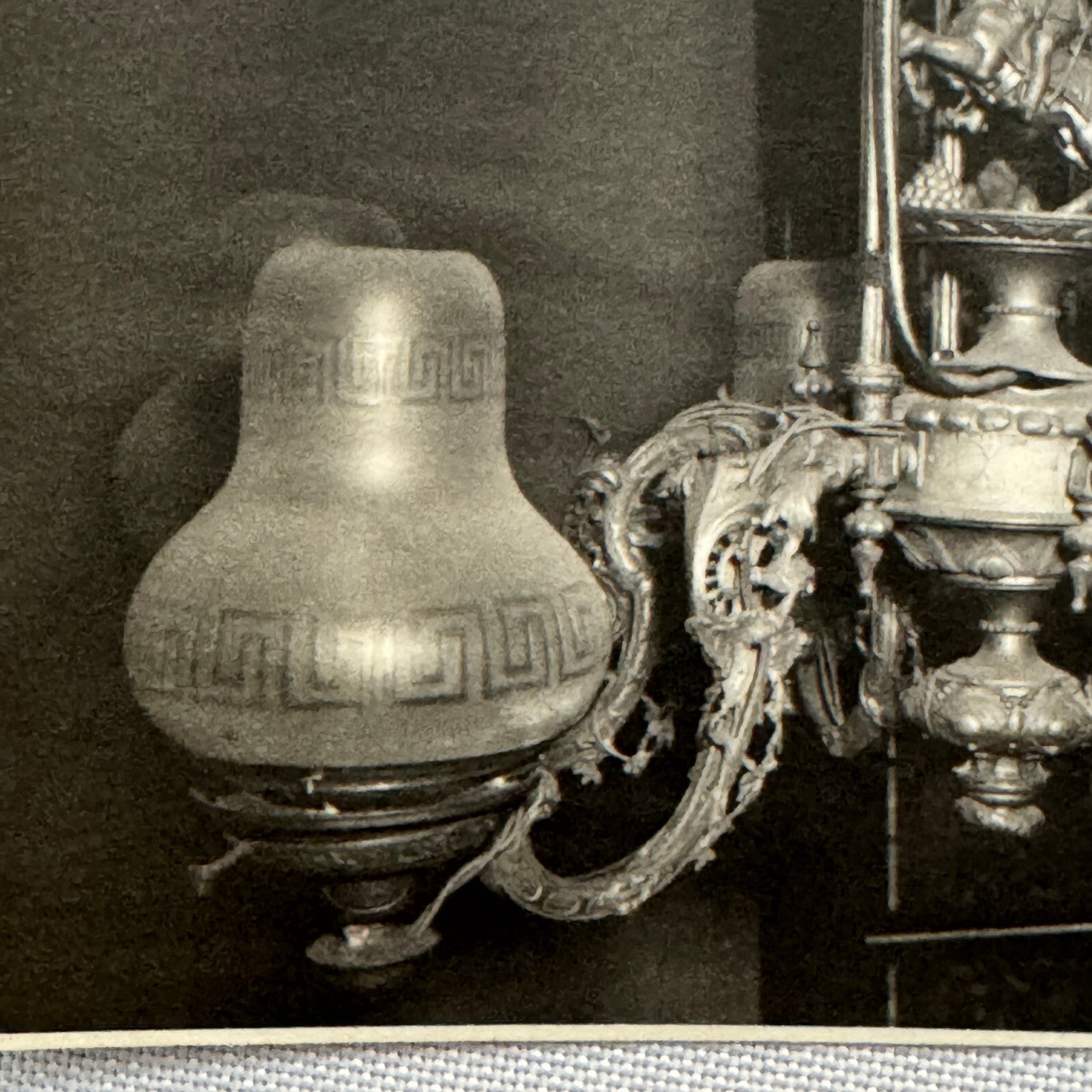 Vintage Photo Photograph Ship Boat Light Fixture Chandelier