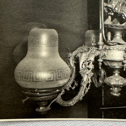 Vintage Photo Photograph Ship Boat Light Fixture Chandelier