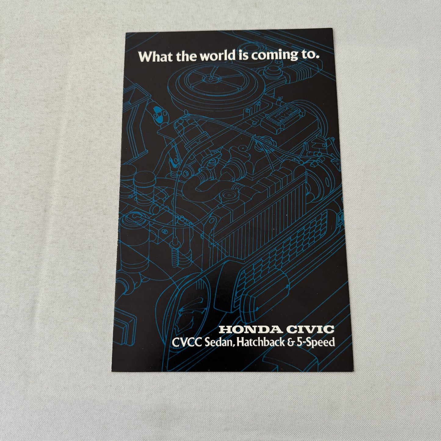 Honda Civic CVCC Sedan Hatch 5 Speed Sales Brochure Catalog 1976 1977