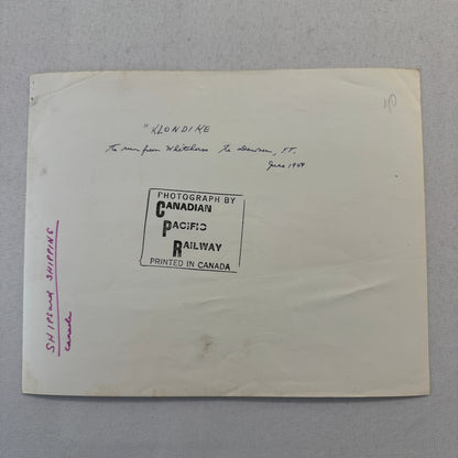 Vintage Canadian Pacific Railway Photograph Sternwheeler Klondike Ship 1954