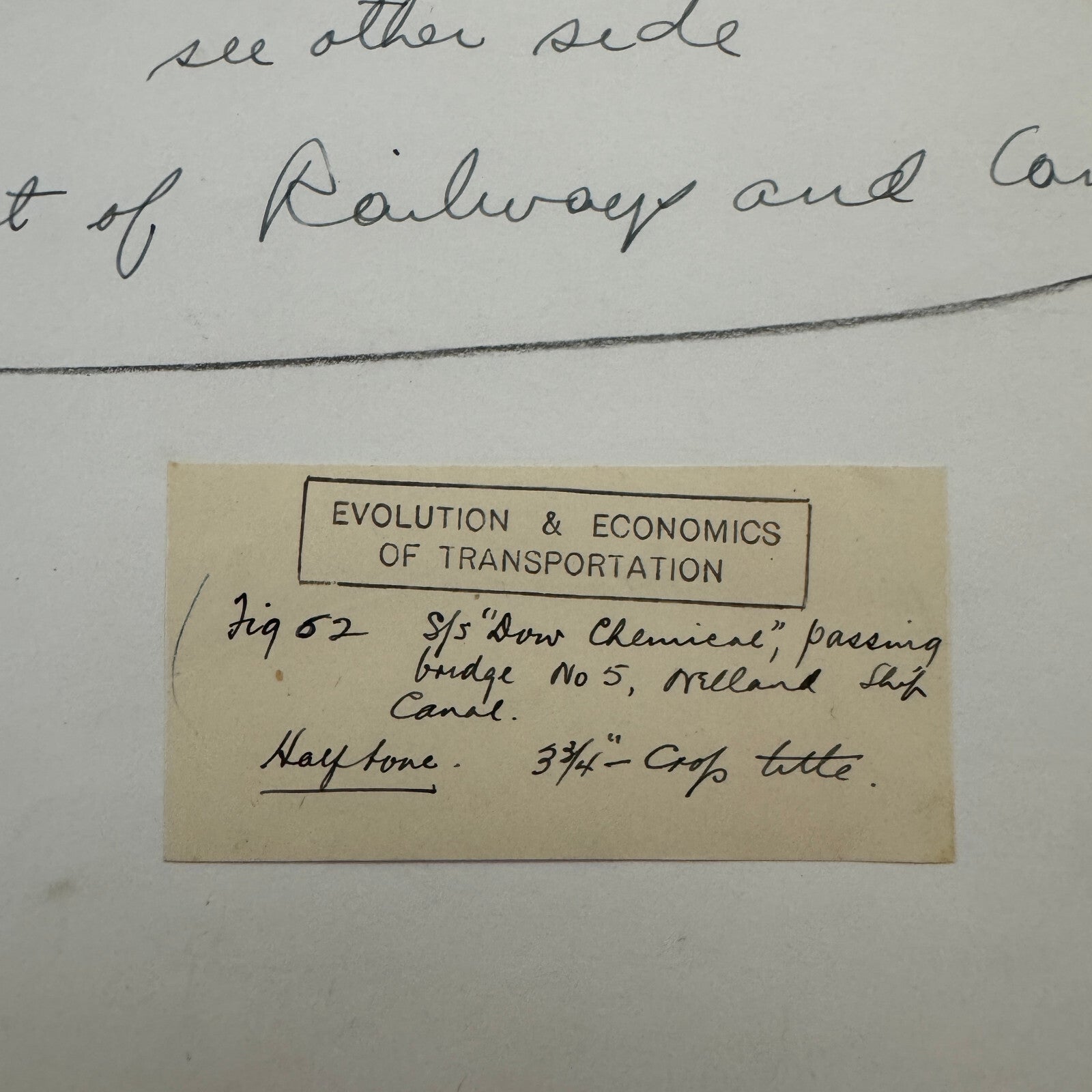 Vintage Welland Canal Ontario Canada Bridge Ship Boat SS Dow Chemical 1932