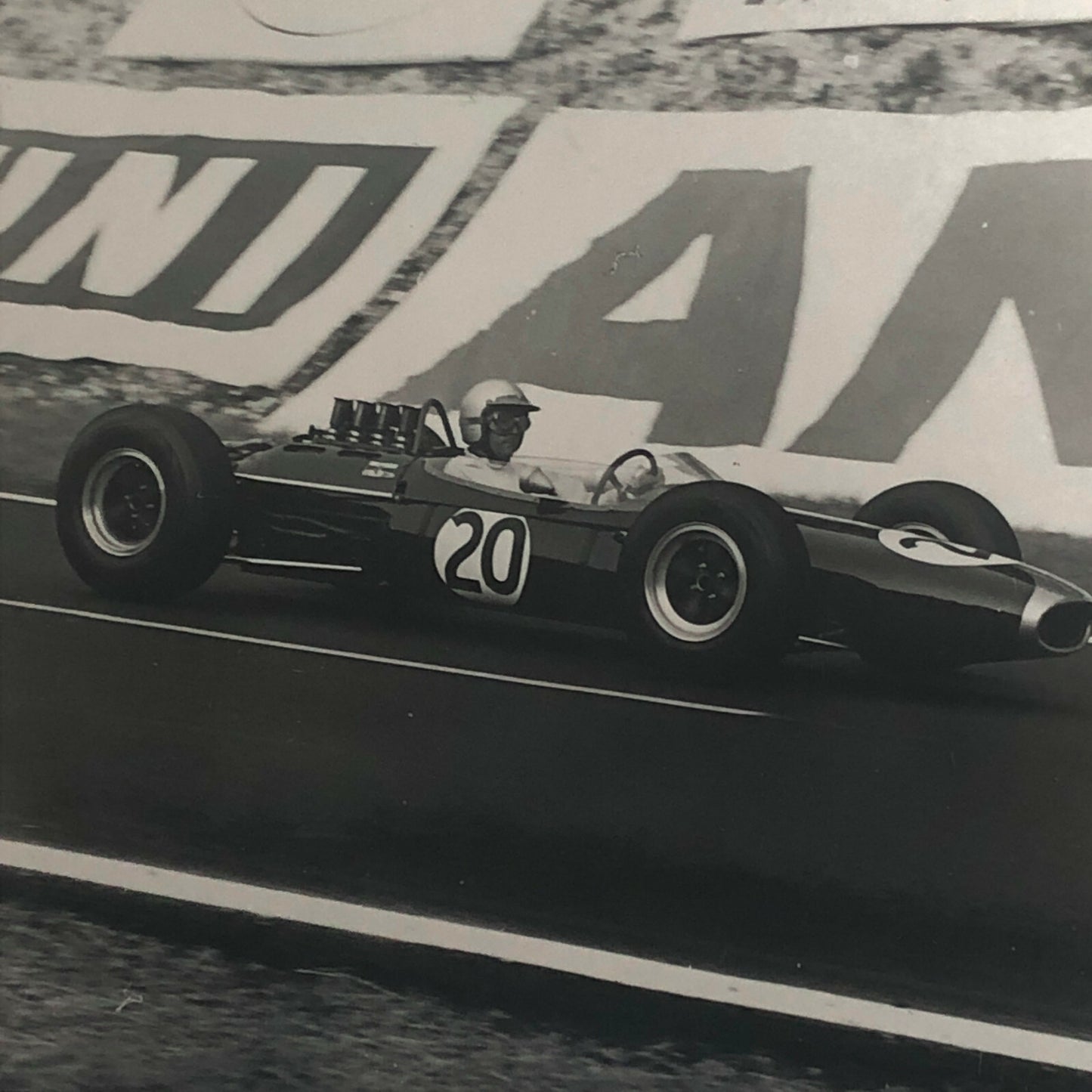 Vintage Car Racing Photo Photograph - Jack Brabham Car 