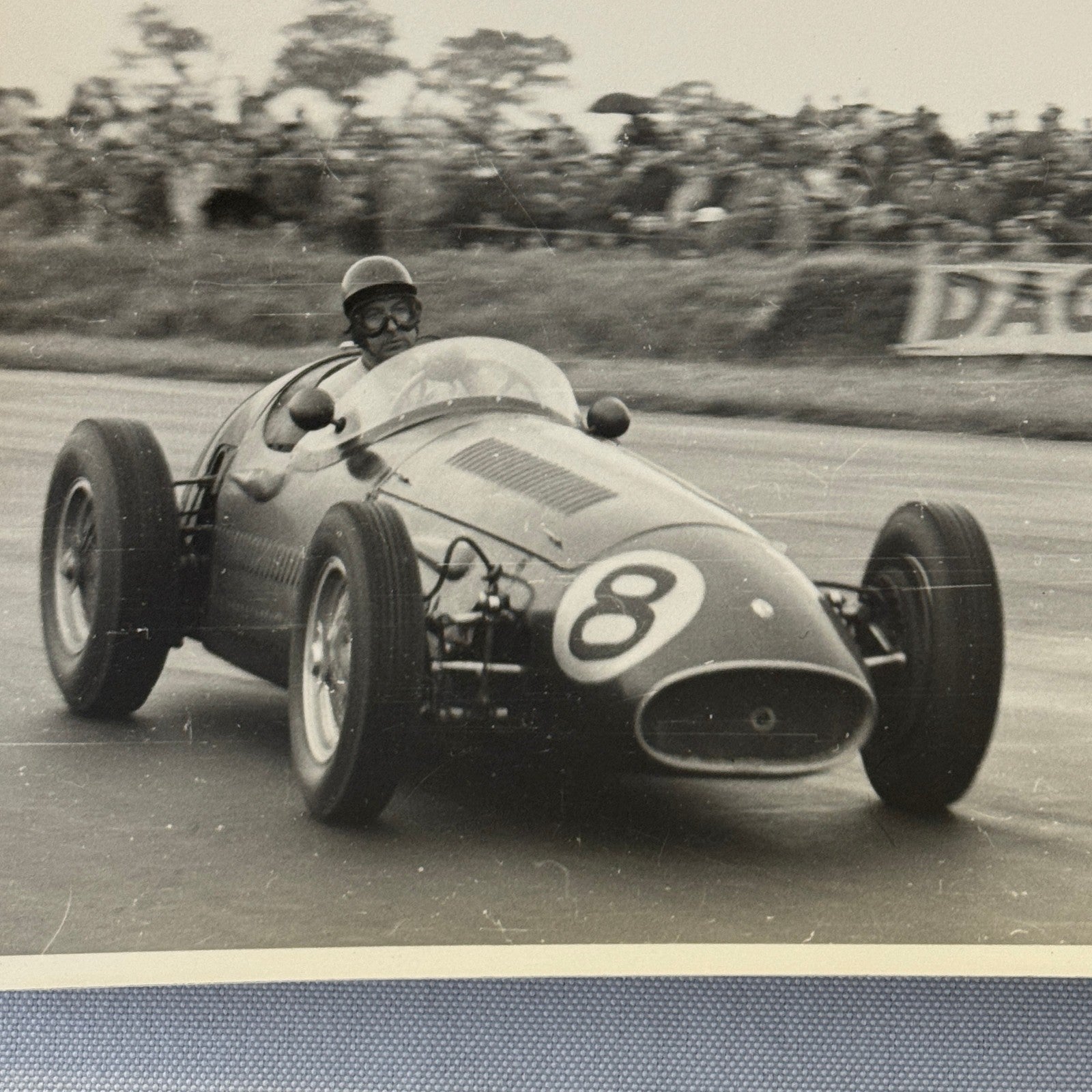 Vintage Racing Photo Photograph 1954 British Grand Prix Maserati 250F Wharton