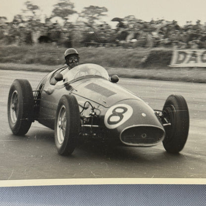 Vintage Racing Photo Photograph 1954 British Grand Prix Maserati 250F Wharton