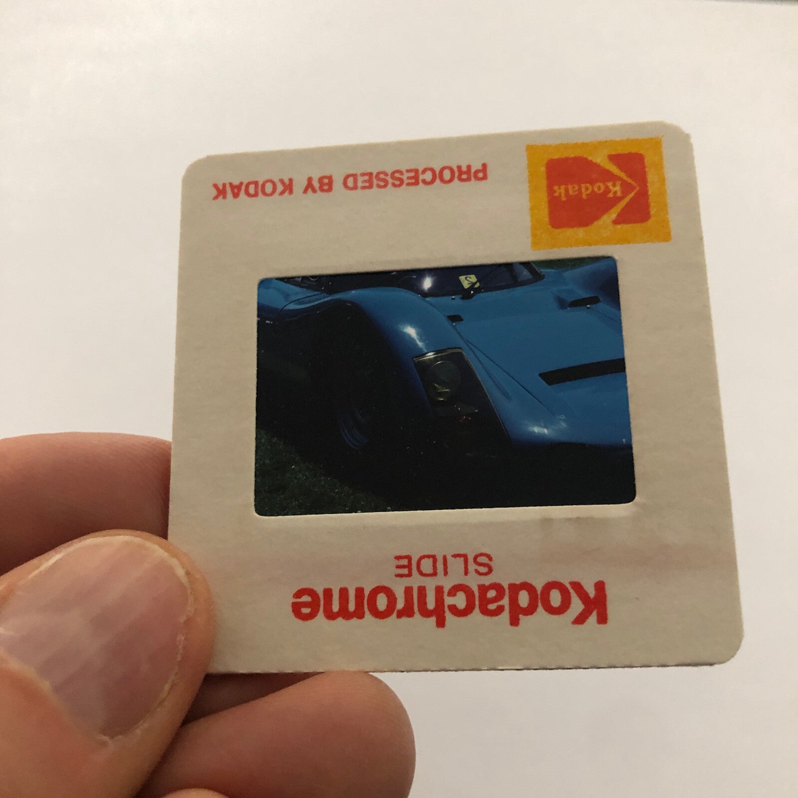 Porsche Car Show 35mm Photo Slide Vintage Racing Car