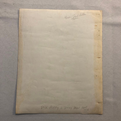 Baseball Player Dizzy Dean on Plane Airplane with Pilot Photo Photograph Vintage