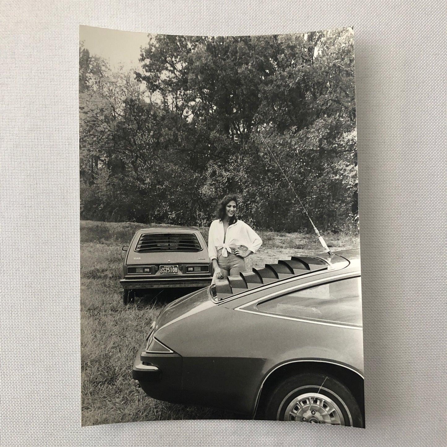 Vintage Car with Model Photo Photograph Lot of 4x Chevrolet Monza +