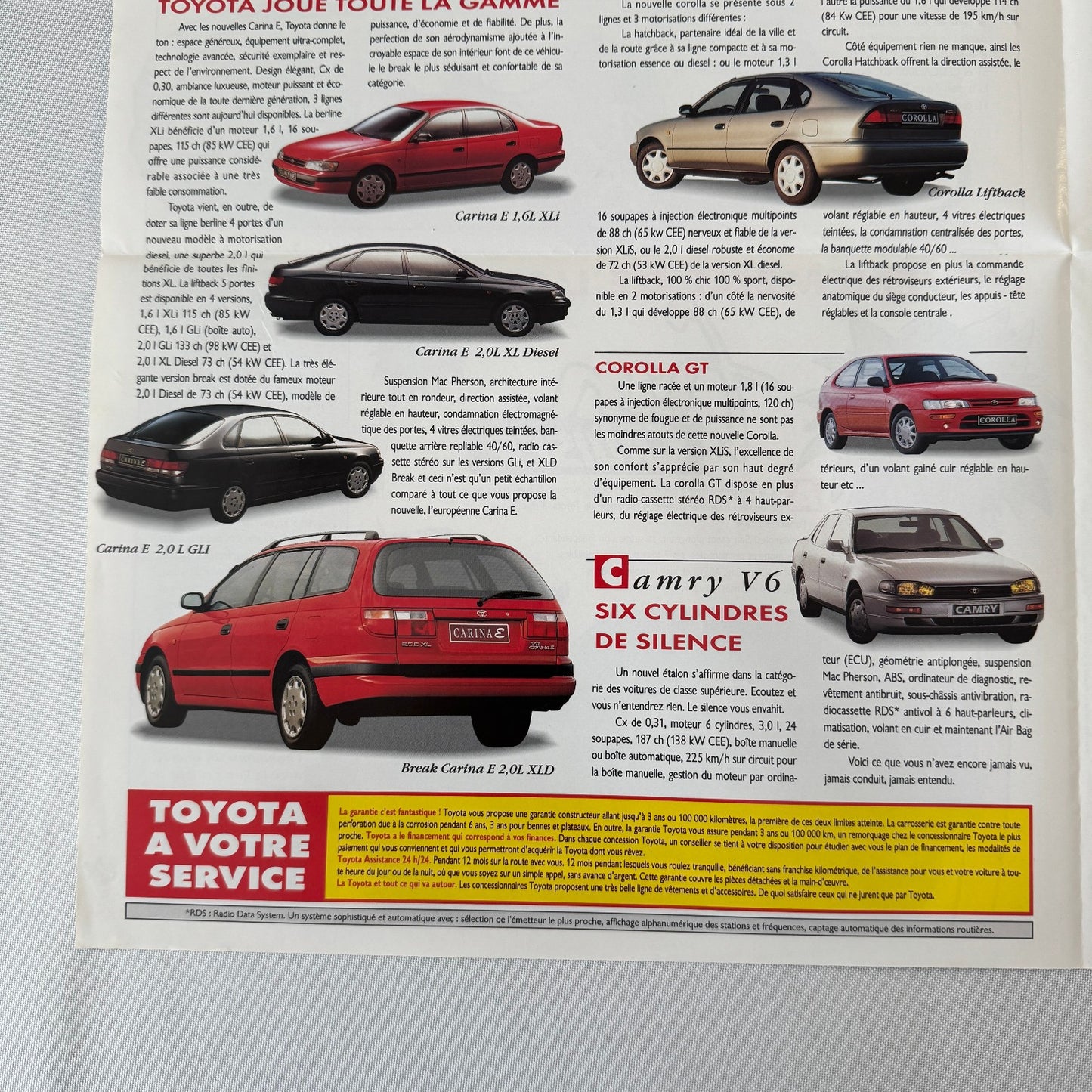 Toyota European Sales Brochure Celica Previa MR Supra 4Runner Land Cruiser 1994