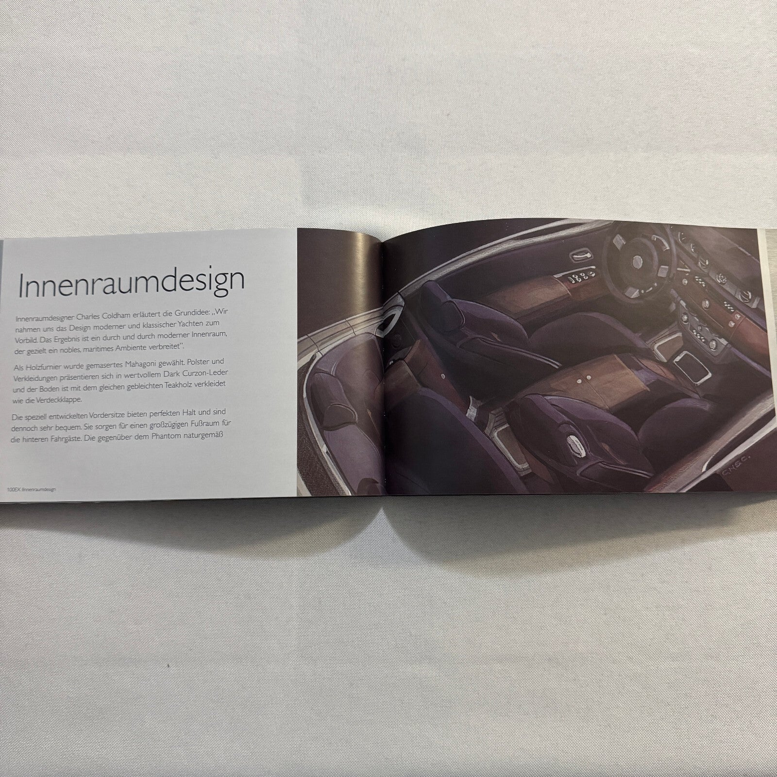 Rolls Royce 100EX Convertible Concept Car Press Kit Photo CD Hardbound German